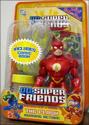 DC Super Friends figure 3-B Flash (with Comic)