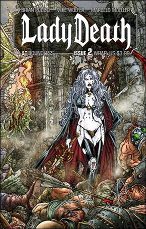 Lady Death (2010) issue 2-B Wraparound Cover