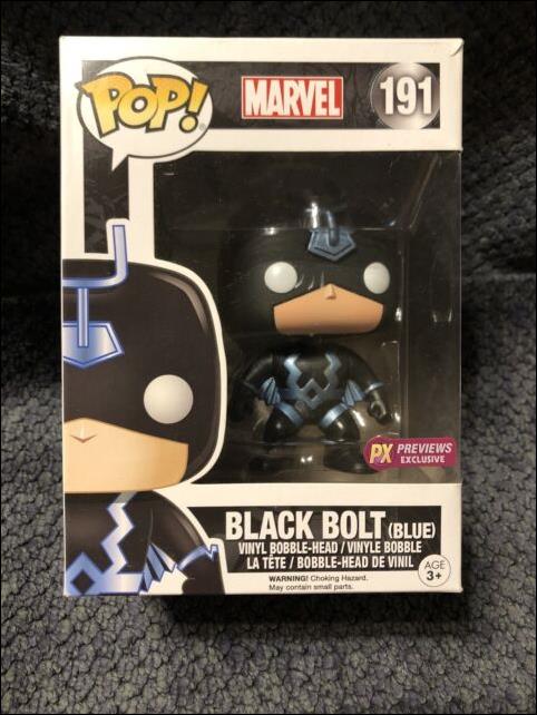 POP! Marvel figure 191 Black Bolt (PX Previews Exclusive)