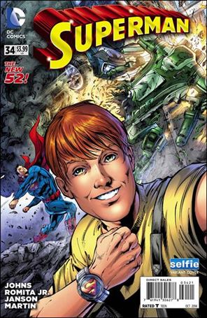 Superman (2011) issue 34-D Neil Edwards DCU Selfie Cover