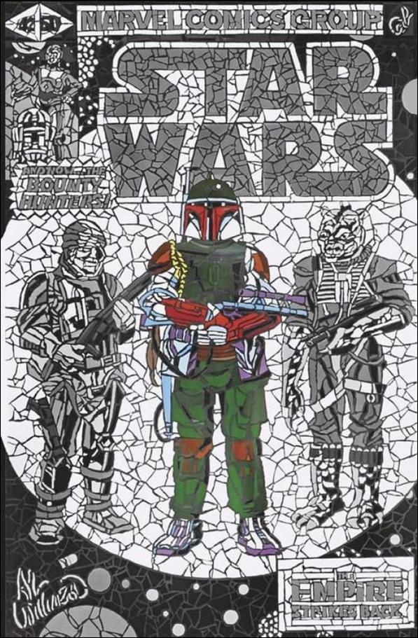Star Wars: War of the Bounty Hunters issue 1-SA Matthew DiMasi B&W Shattered/@Elite Cover 1/1000
