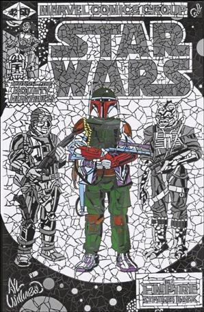 Star Wars: War of the Bounty Hunters issue 1-SA Matthew DiMasi B&W Shattered/@Elite Cover 1/1000