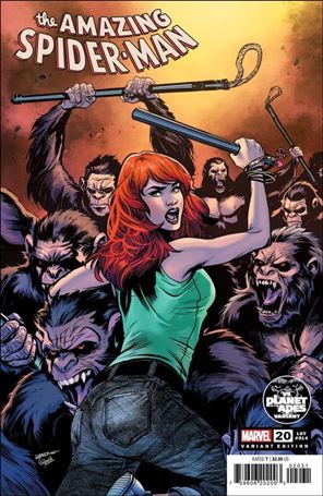 Amazing Spider-Man (2022) issue 20-B Emanuela Lupacchino Planet of the Apes Cover