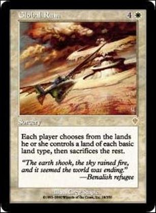 Magic the Gathering: Invasion (Base Set) card 18 Global Ruin