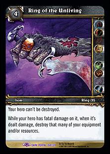 World of Warcraft: Through the Dark Portal (Base Set) card 268 Ring of the Unliving