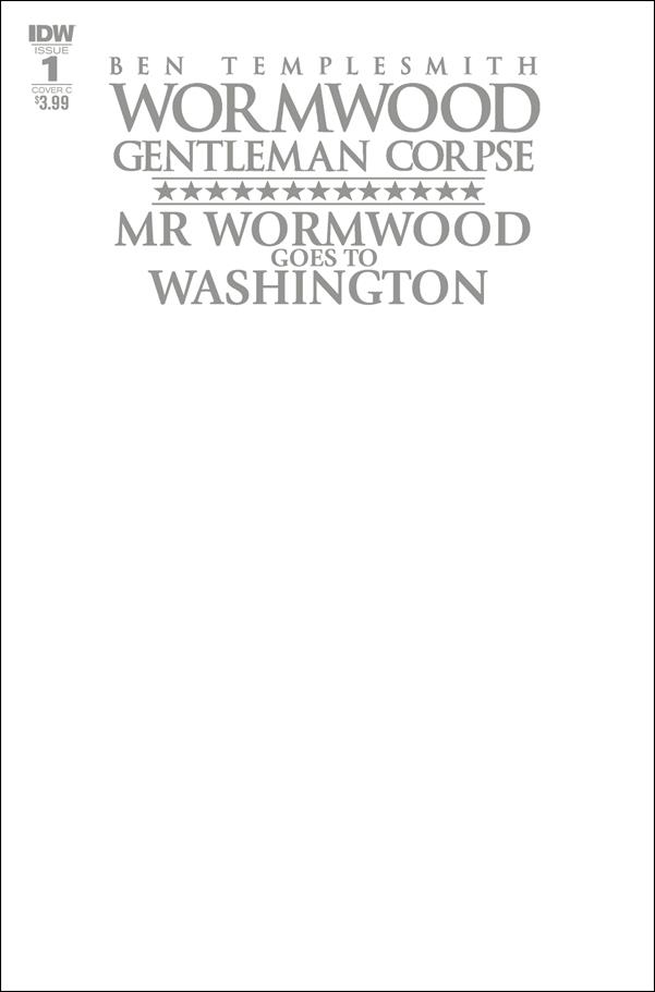 Wormwood Gentleman Corpse: Mr. Wormwood Goes to Washington issue 1-C Blank/Sketch Cover