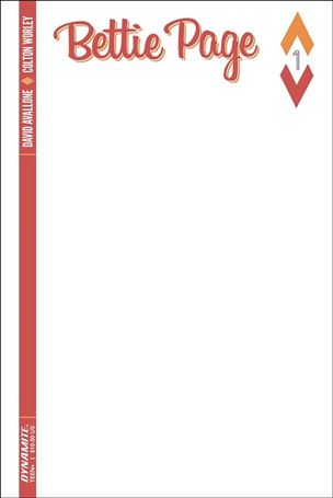 Bettie Page (2017) issue 1-G Blank Authentix Cover