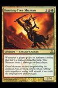 Magic the Gathering: Guildpact (Base Set) card 105 Burning-Tree Shaman