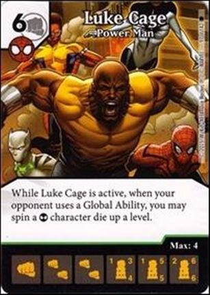 Marvel Dice Masters Amazing Spider-Man card 97 Luke Cage: Power Man
