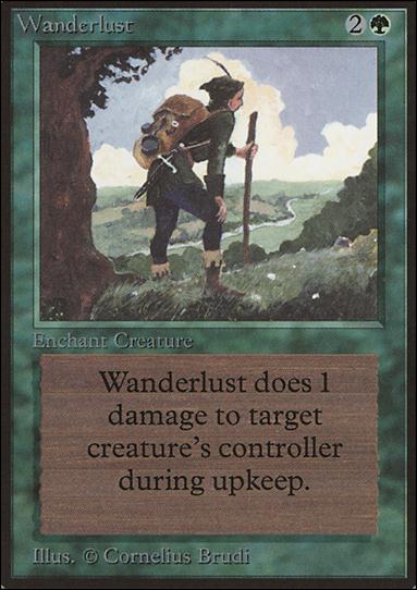 Magic the Gathering: Limited Edition Beta (Base Set) card 227 Wanderlust