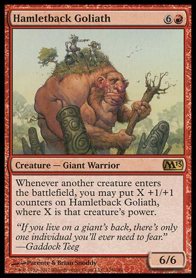 Magic the Gathering: 2013 Core Set (Base Set) card 136 Hamletback Goliath
