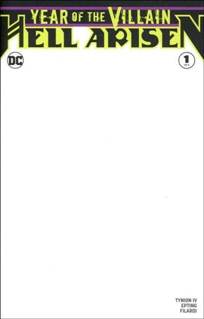 Year of the Villain: Hell Arisen issue 1-C Blank/Sketch Cover