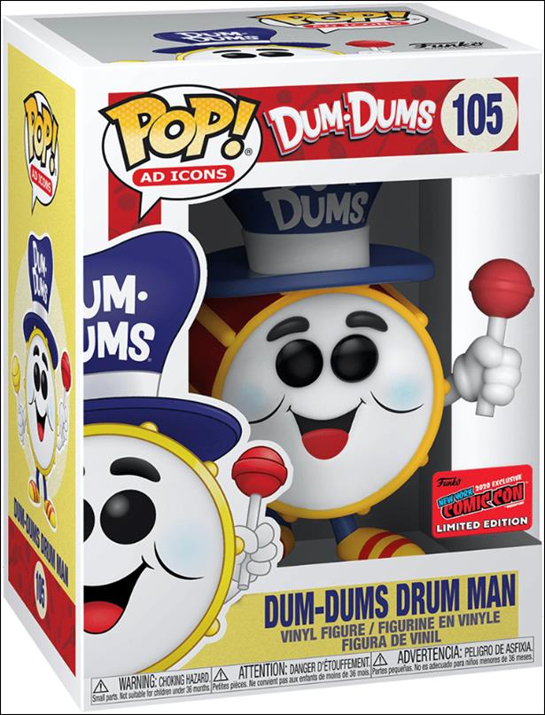 POP! Ad Icons figure 105 Dum-Dums Drum Man NYCC Exclusive