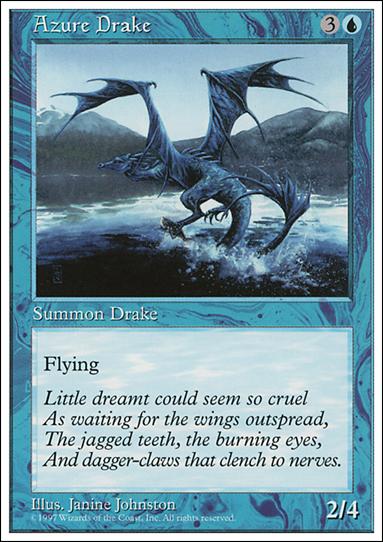 Magic the Gathering: 5th Edition (Base Set) card 73 Azure Drake