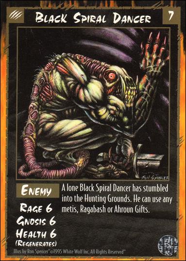 Rage Limited (Base Set) card 21 Black Spiral Dancer 