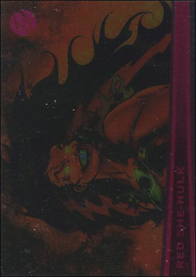 Marvel Dangerous Divas (Parallel Foil Base Set) card 19 Red She-Hulk