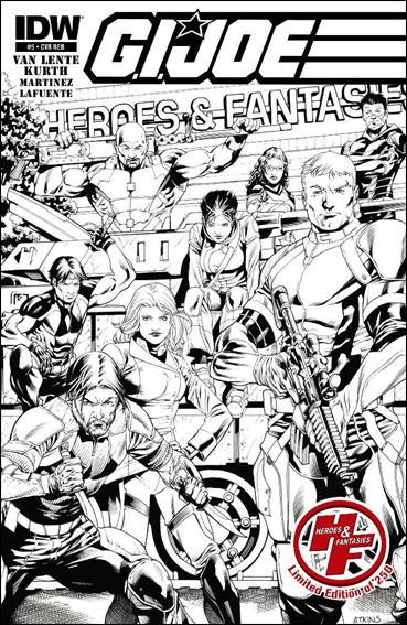 G.I. Joe (2013) issue 5-E Robert Atkins Heroes & Fantasies B&W Cover 1/250