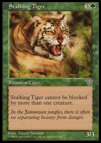 Magic the Gathering: Mirage (Base Set) card 243 Stalking Tiger