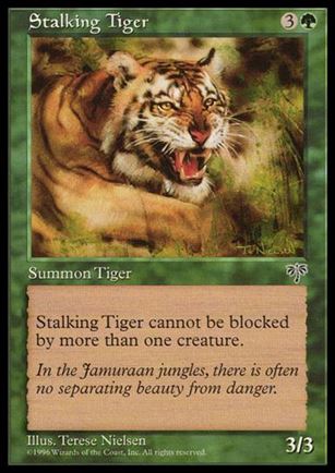 Magic the Gathering: Mirage (Base Set) card 243 Stalking Tiger
