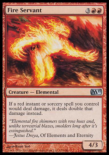 Magic the Gathering: 2011 Core Set (Base Set) card 137 Fire Servant