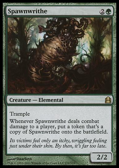 Magic the Gathering: Commander (Base Set) card 171 Spawnwrithe
