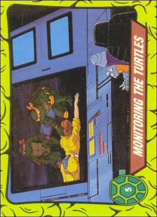 Teenage Mutant Hero Turtles (Ireland) (Base Set) card 5 Monitoring the Turtles