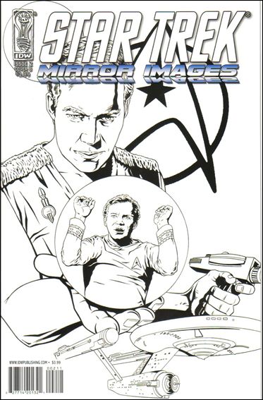 Star Trek: Mirror Images issue 2-B Joe Corroney Black and White Cover