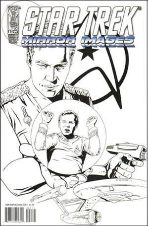 Star Trek: Mirror Images issue 2-B Joe Corroney Black and White Cover