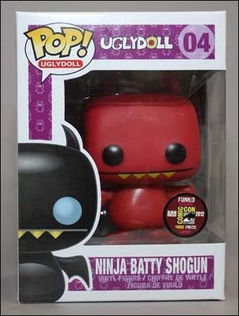 Pop! Uglydoll figure 4-C Ninja Batty Shogun (Red 2012 SDCC Exclusive)