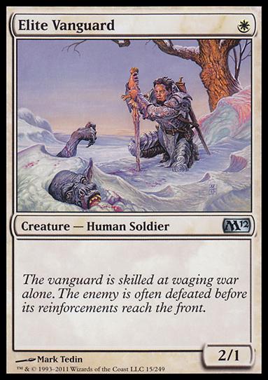 Magic the Gathering: 2012 Core Set (Base Set) card 15 Elite Vanguard