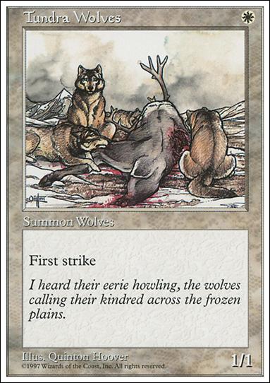Magic the Gathering: 5th Edition (Base Set) card 66 Tundra Wolves