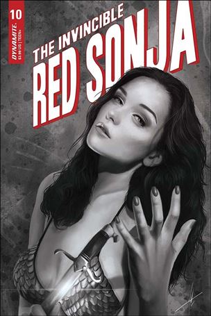 Invincible Red Sonja issue 10-N Carla Cohen 1:7 Black & White Cover