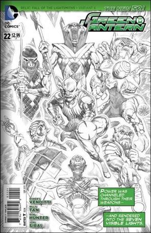 Green Lantern (2011) issue 22-D Rags Morales 1:25 Connecting Sketch Cover
