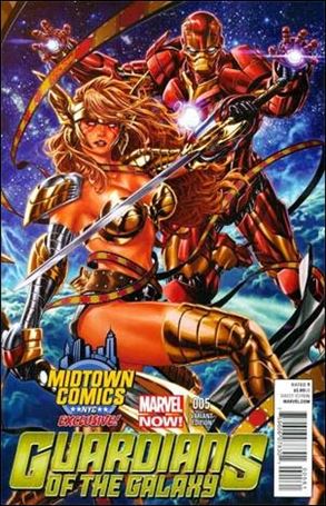 Guardians of the Galaxy (2013) issue 5-J Mark Brooks Midtown Comics Cover