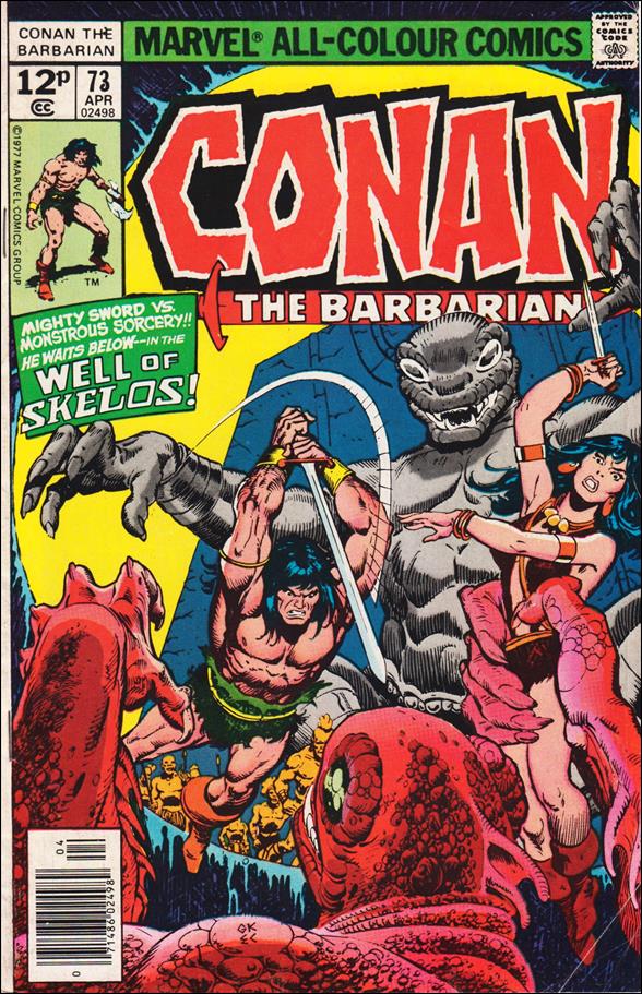 Conan the Barbarian (1970) issue 73-B UK Price Cover