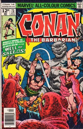 Conan the Barbarian (1970) issue 73-B UK Price Cover