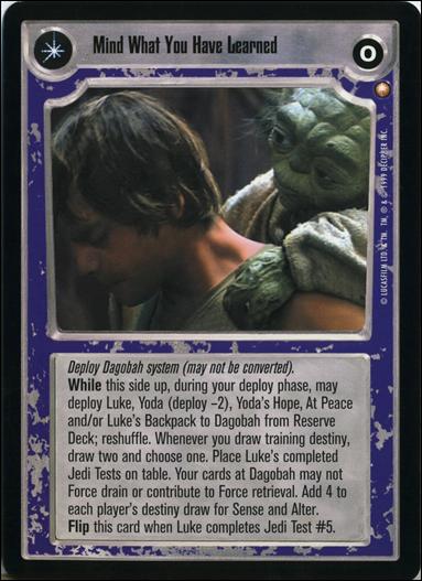 Star Wars: Special Edition Limited (Promo) card nn Mind What You Have Learned