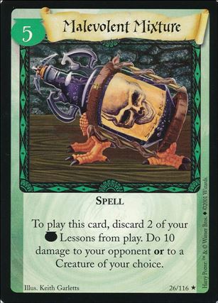 Harry Potter (Base Set) card 26 Malevolent Mixture