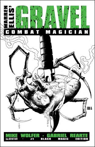 Gravel: Combat Magician issue 1-D Black Magic Cover
