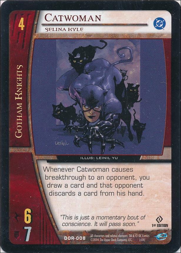 DC Origins: VS System (Base Set) card DOR-008 Catwoman (Selina Kyle)