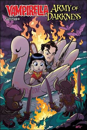 Vampirella/Army of Darkness issue 3-B Tony Fleecs Subscription Cover