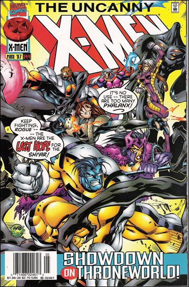 Uncanny X-Men (1981) issue 344-B Newsstand Edition / Price Variant