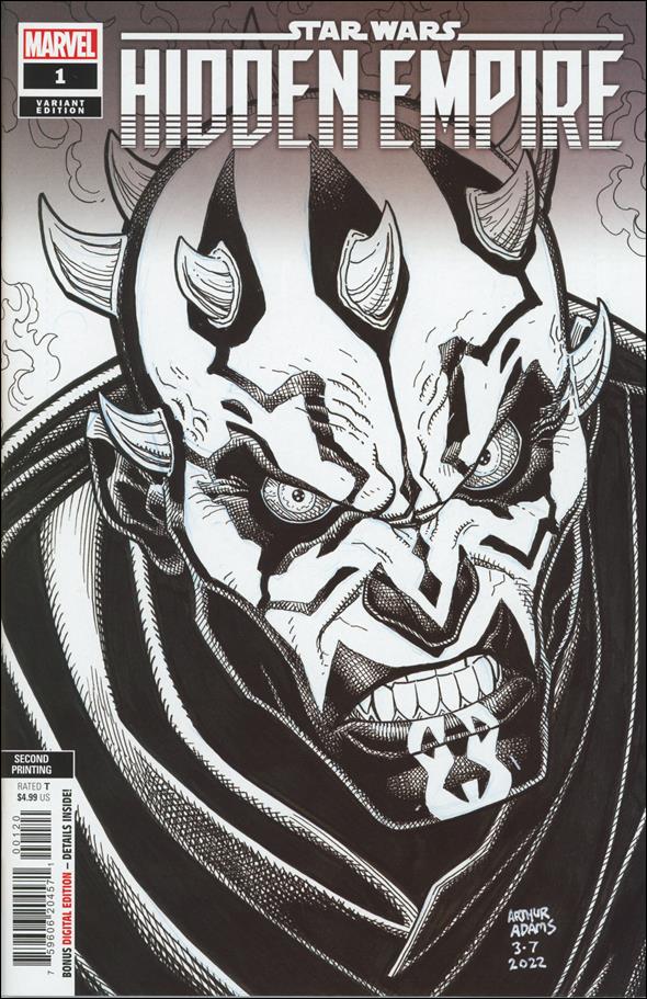 Star Wars: Hidden Empire issue 1-M Art Adams B&W 1:25 Second Printing Cover