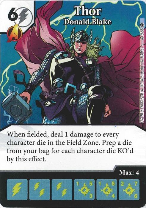 Marvel Dice Masters Avengers Infinity Campaign Box  card 40 Thor: Donald Blake