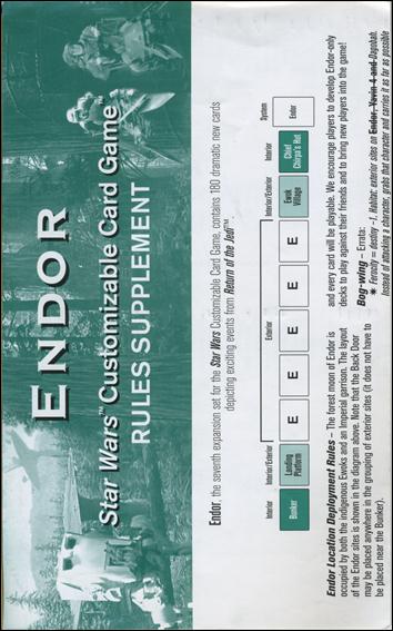 Star Wars: Endor Limited card 9 Rules Insert