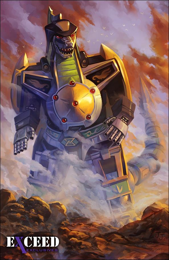Mighty Morphin Power Rangers issue 1-SG Nick Robles Exceed Dragonzord Cover 1/500