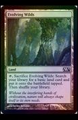 Magic the Gathering: 2013 Core Set (Base Set) card 224-B Evolving Wilds (Foil)