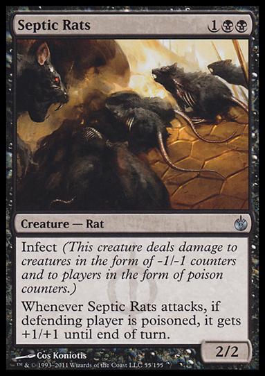 Magic the Gathering: Mirrodin Besieged (Base Set) card 55 Septic Rats