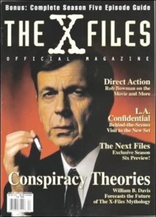 Official X-Files Magazine Volume 1 issue 7 Cigarette Smoking Man Cover
