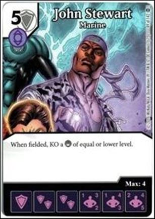 DC Comics Dice Masters War of Light card 49 John Stewart: Marine